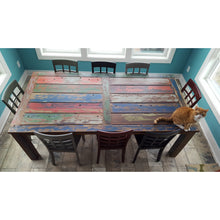 Teak Wood Dining Table Made From Recycled Teak Wood Boats, 71 X 43 Inches - Chic Teak