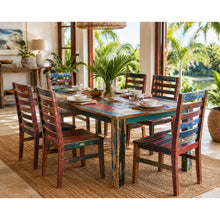 Marina Del Rey Dining Chair made from Recycled Teak Wood Boats
