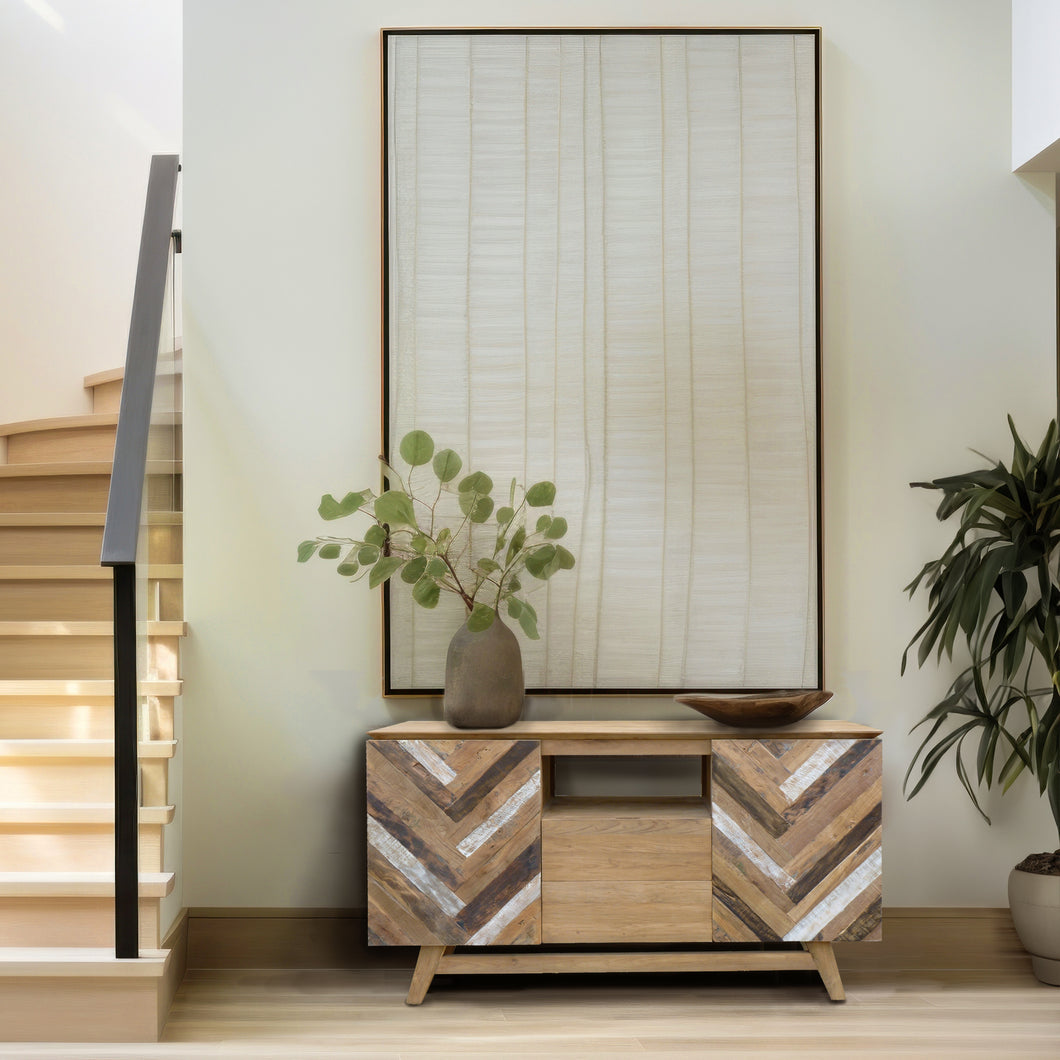 modern art deco dresser Recycled Teak Wood Brux Art Deco Dresser / Media Center, 59 Inch by Chic Teak only $1,906.67