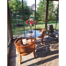 Teak Wood Half Moon Dining Chair