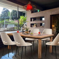 Recycled Teak Wood Tuscany Dining Table -  71" x 36" - Chic Teak