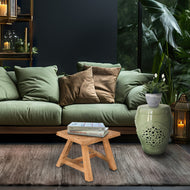 Recycled Teak Wood Tuscany End Table - Chic Teak