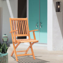 Teak Santa Barbara Folding Arm Chair (set of 2)