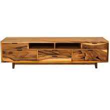 Rimini Live Edge Suar Wood Cabinet/Media Center with 6 drawers