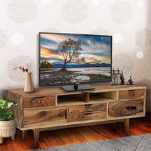 Turin Live Edge Suar Wood Media Center with 2 doors/4 drawers