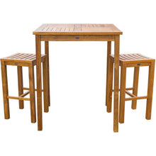 Teak Wood Havana Outdoor Bar Table, 35 Inch