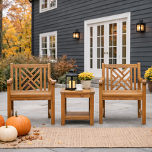 Teak Wood Chippendale Arm Chair