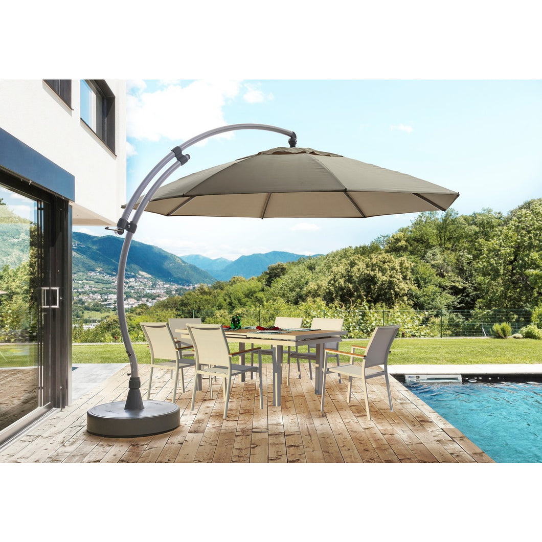 best cantilever patio umbrella 2019 Sun Garden 13 Ft. Easy Sun Cantilever Umbrella and Parasol, the Original from Germany, Cayenne Canopy with Bronze Frame by Chic Teak only $1,999.00