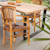 Teak Wood Orleans Arm Chair - Chic Teak