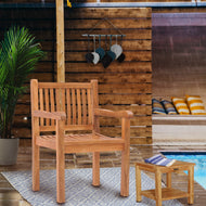 Teak Wood Elzas Arm Chair - Chic Teak