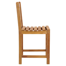 Teak Wood Chippendale Counter Stool without Arms