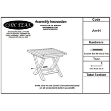 Teak Wood Titanic Folding Side Table - Chic Teak