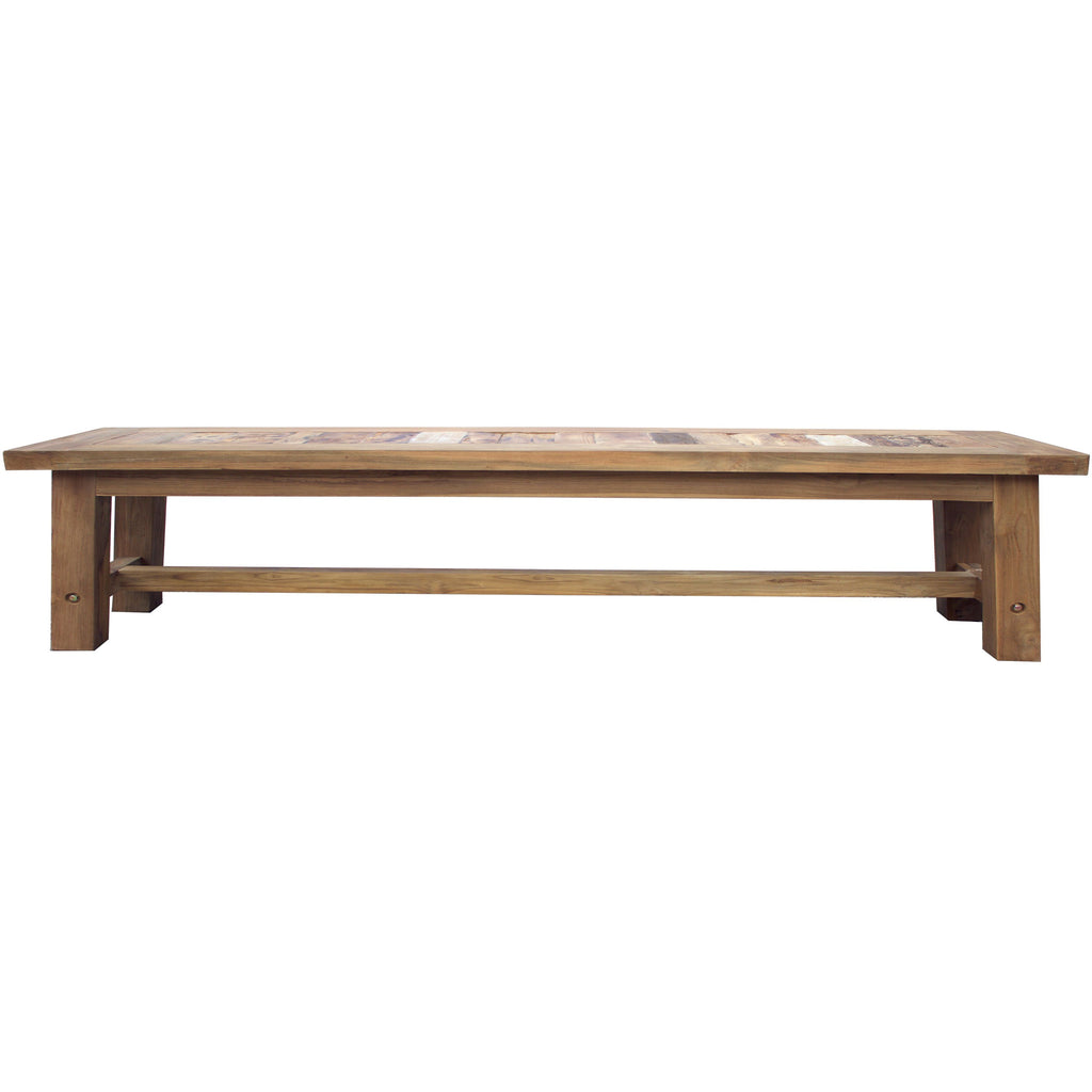 Recycled Teak Wood Tuscany Backless Bench, 79 Inch by Chic Teak only ...