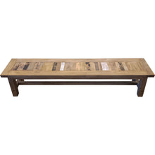 Recycled Teak Wood Castello Backless Bathroom Bench, 79 inch
