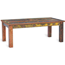 Marina del Rey Rectangular Coffee Table made from Recycled Teak Wood Boats