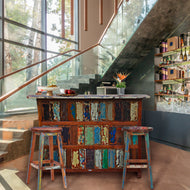 Marina Del Rey Recycled Teak Wood Boat Freestanding Bar (Available in Left or Right) - Chic Teak