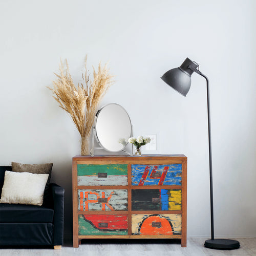 Marina del Rey Dresser / Chest with 2 x 3 Drawers made from Recycled Teak Wood Boats