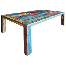 Rectangular Dining Table Made From Recycled Teak Wood Boats, 55 X 35 Inches