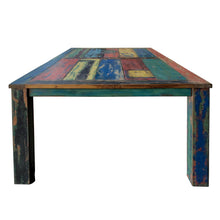 Rectangular Dining Table Made From Recycled Teak Wood Boats, 63 X 35 Inches