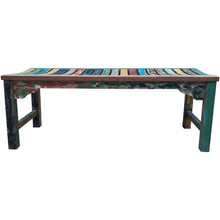 Backless Dining Bench made from Recycled Teak Wood Boats, 4 foot - Chic Teak