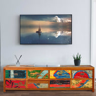 Marina del Rey Chest/Dresser with 8 Drawers Made From Recycled Teak Wood Boats - Chic Teak