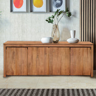 Recycled Teak Wood Solo Buffet 4 Doors - Chic Teak