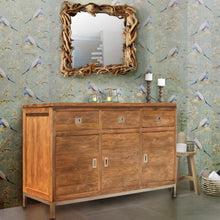 Recycled Teak Wood Alicante Bathroom Linen Cabinet with 3 drawers & 3 doors
