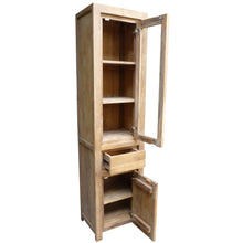 Recycled Teak Wood Solo Cupboard / Curio Cabinet