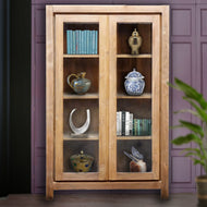 Recycled Teak Wood Solo Cupboard / Bookcase - Chic Teak