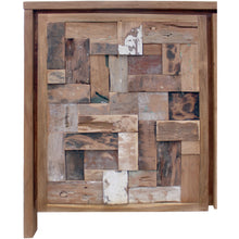 Recycled Teak Wood Mozaik Media Center / Chest with 3 Doors - Chic Teak