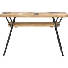 Recycled Teak Wood Brux Art Deco Console / Serving Table - Chic Teak