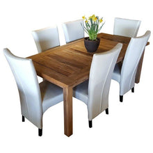 Recycled Teak Wood Tuscany Dining Table - 79" x 40" - Chic Teak