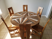 Tuscany Round Recycled Teak Wood Dining Table, 53 inch