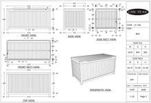 Teak Wood Santa Barbara Pool and Deck Storage Cushion Box