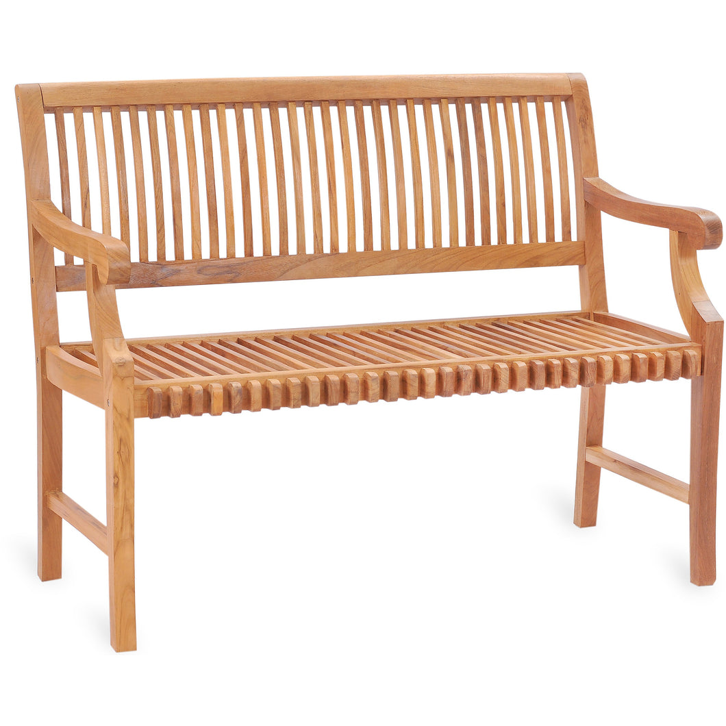 Castle Bench Teak Wood Castle Bench with Arms, 4 ft by Chic Teak only $625.63
