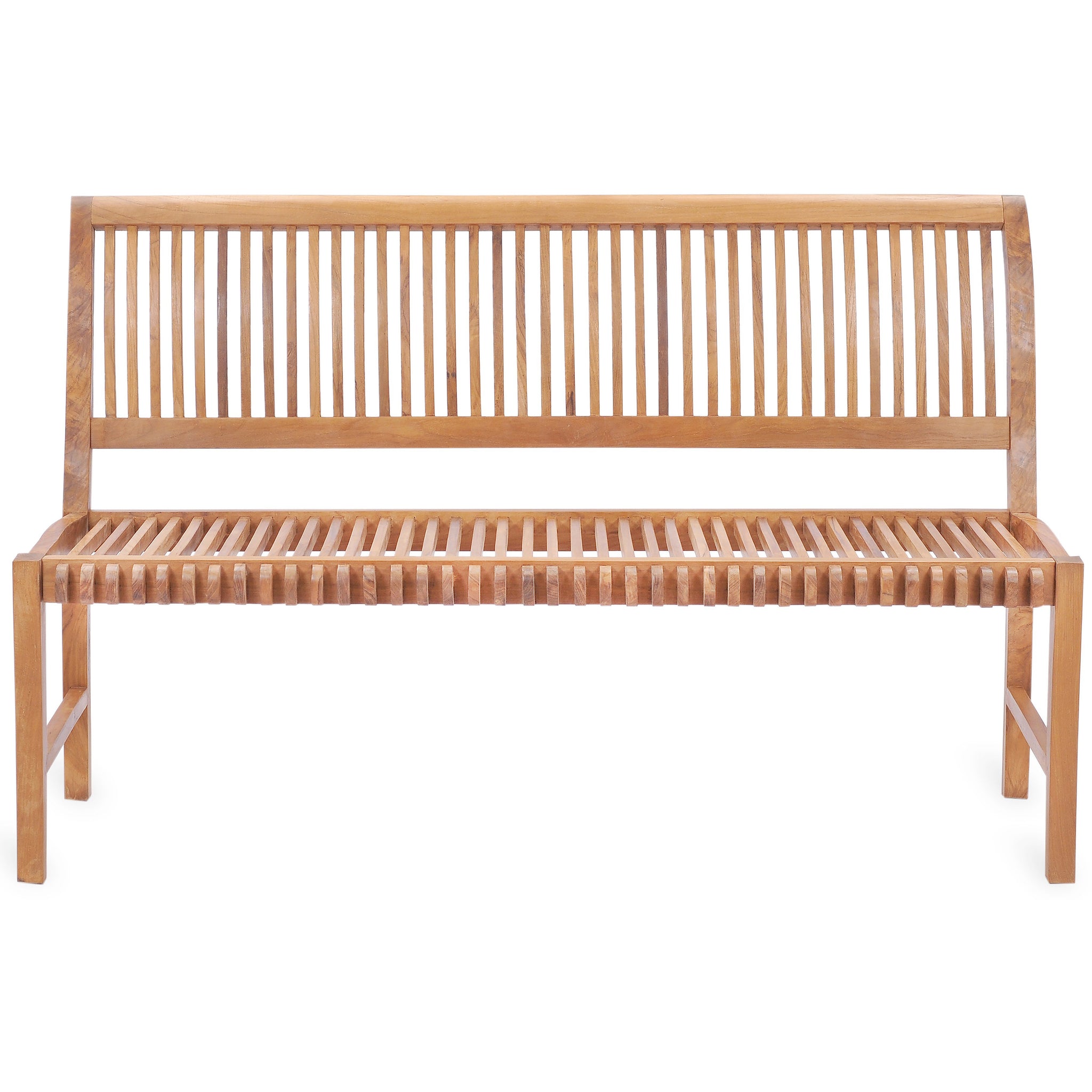 Castle Bench Teak Wood Castle Bench without Arms, 5 ft by Chic Teak only $653.25