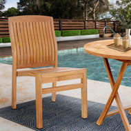 Teak Wood Belize Side Chair - Chic Teak