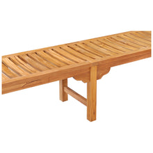 Teak Wood Santa Monica Backless Bench, 10 foot