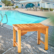 Teak Wood Santa Monica Backless Bench/Stool, 2 foot - Chic Teak