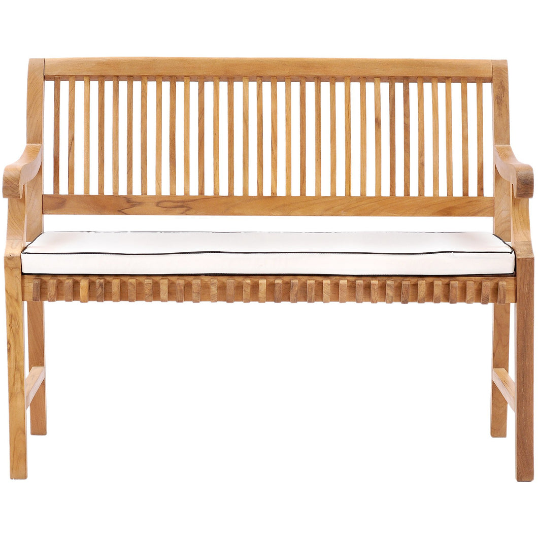 Castle Bench Cushion for 4 Foot Teak Castle Benches With and Without Arms by Chic ...