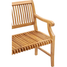 Teak Wood Castle Bench with Arms, 4 ft