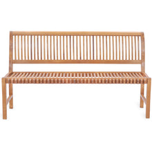 Teak Wood Castle Bench without Arms, 6 ft