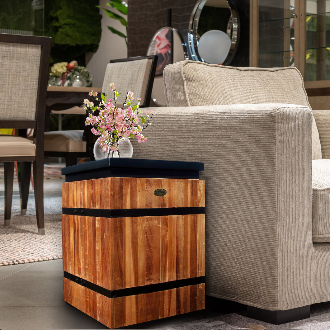 Teak Patio Table Belari Teak Garden Stool Rustic Farmhouse Side