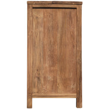 Recycled Teak Wood Louvre Cabinet with 4 Doors 4 Drawers - Chic Teak