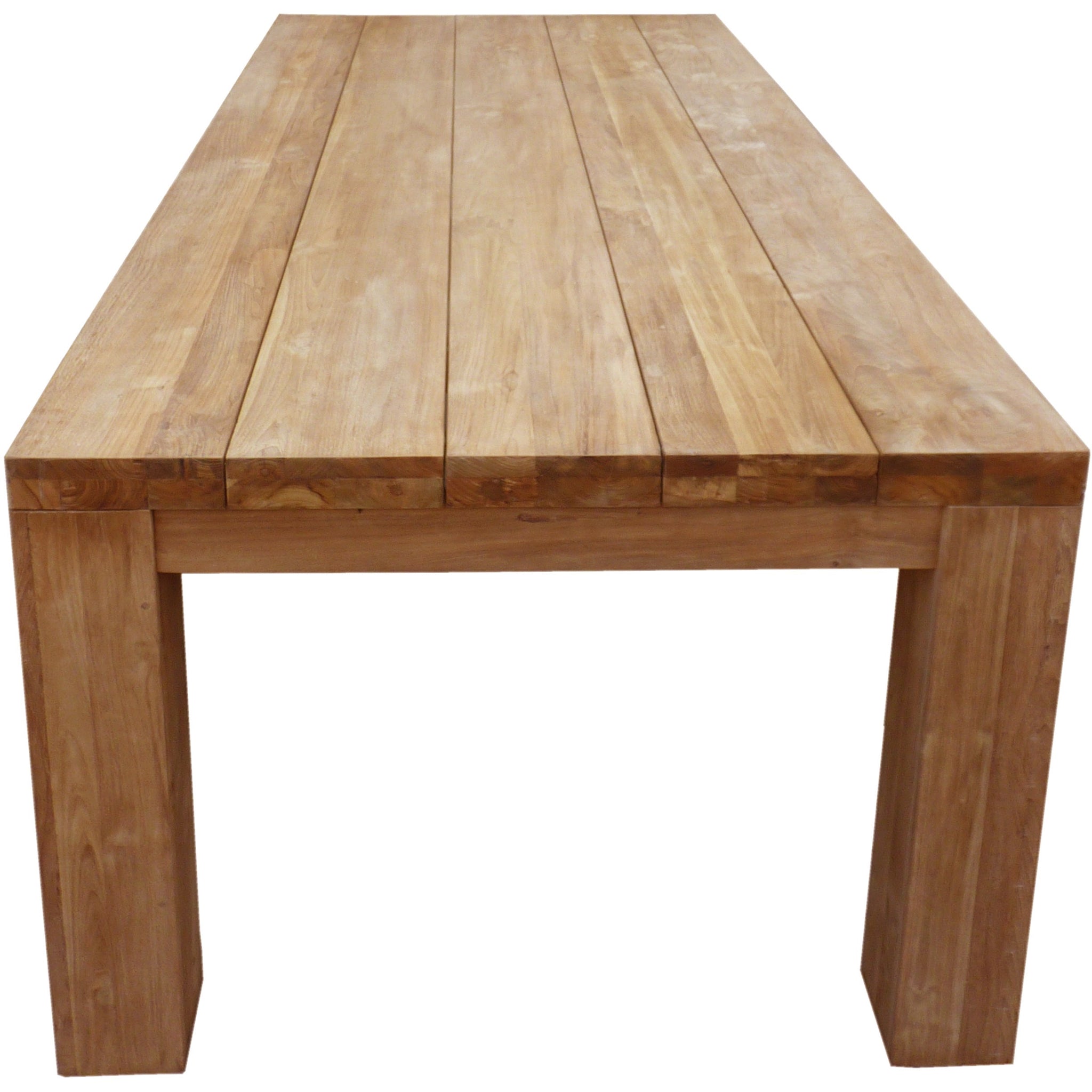 Recycled Teak Wood Marbella Dining Table, 102 Inch by Chic Teak only ...