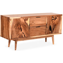 Roma Live Edge Suar Wood Cabinet with 2 doors/2 drawers