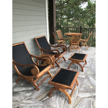 Kenya Indoor/Outdoor Teak Wood Lazy Chair Including Footstool - Chic Teak