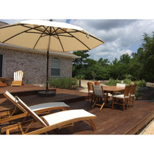 Sun Garden 13 Ft. Cantilever Umbrella or Parasol, the Original from Germany, Cayenne Color Canopy with Bronze Frame - Chic Teak