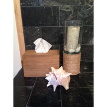 Rectangular Recycled Teak Wood tissue holder - Chic Teak