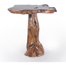 Teak Wood Slab Rustic Bar Table - Chic Teak